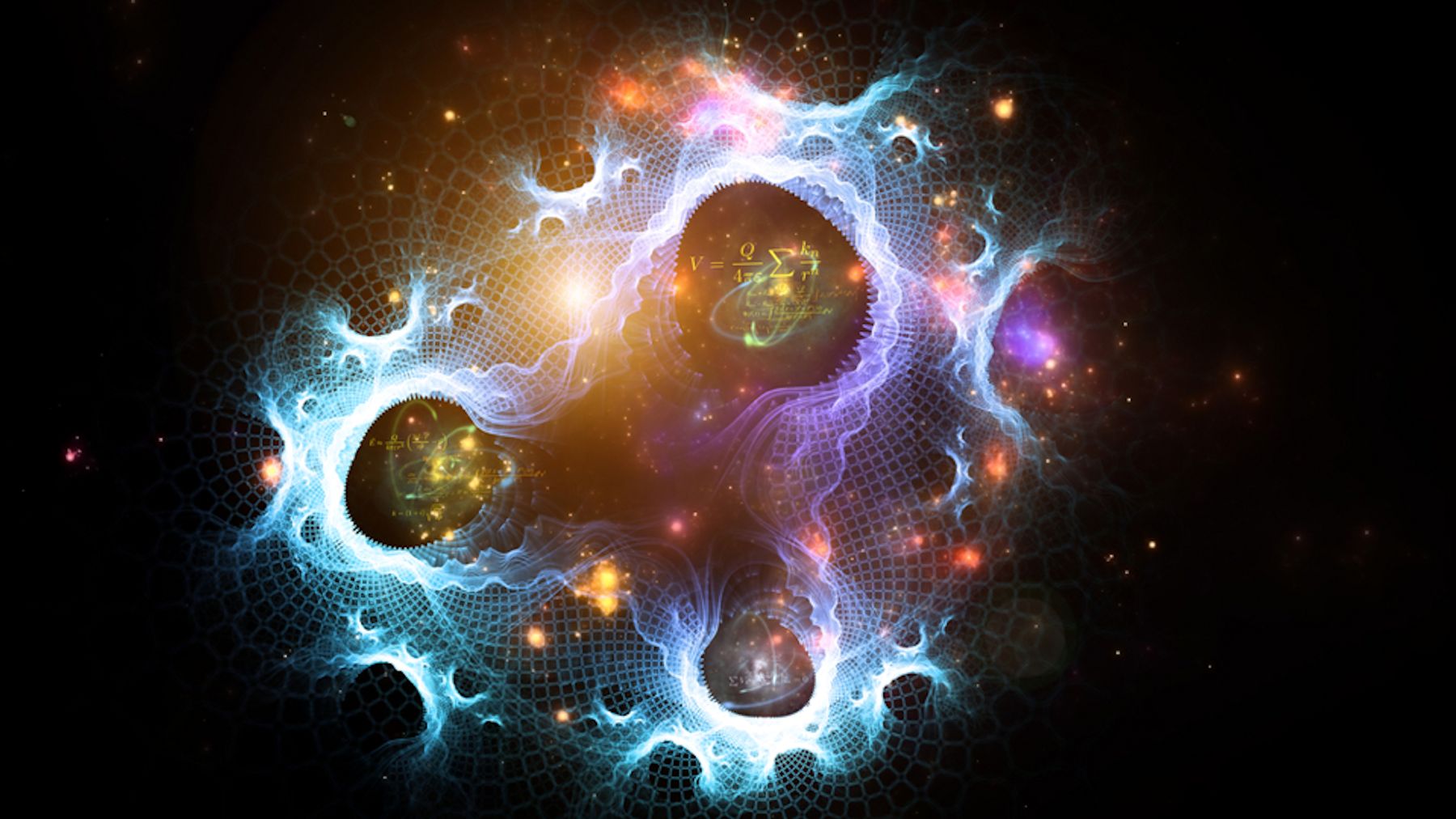 Quantum physics laboratory — particle research and theoretical physics